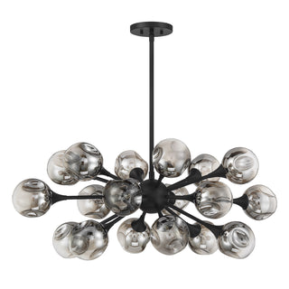 Matisse 18-Light Chandelier in Matte Black