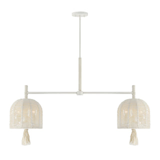 Lunara 6-Light Chandelier in Cotton by Breegan Jane