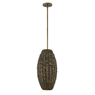 Tierra Brisa 1-Light Pendant in Riviera Brass by Breegan Jane