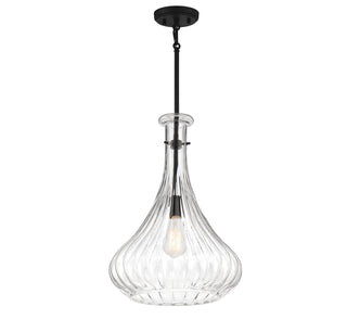 Bristo 1-Light Pendant in Matte Black