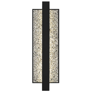 Seafoam 19 Inch Wall Sconce in Sand Black Finish