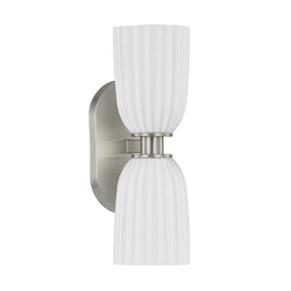 Baldwin 2-Light Wall Wall Sconce in Satin Nickel