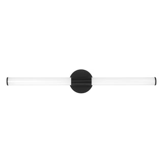 Connor 30" Mini Tube LED Cylinder Vanity Light in Black