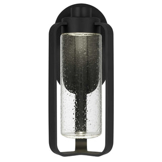 Clover 12 Inch Outdoor Wall Sconce in Sand Black Finish