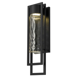 2 Step 25 Inch Outdoor Wall Sconce in Sand Black Finish