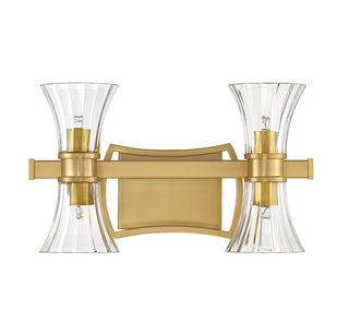 Bennington 4-Light LED Bathroom Vanity Light in Warm Brass