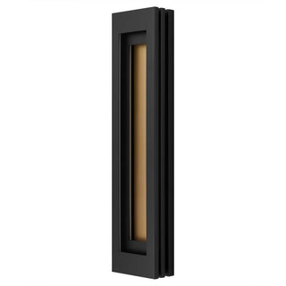 Layer 38 Inch Outdoor Wall Sconce in Sand Black Finish