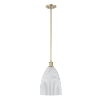 Baldwin 1-Light Pendant in Noble Brass