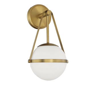 Polson 1-Light Wall Sconce in Warm Brass
