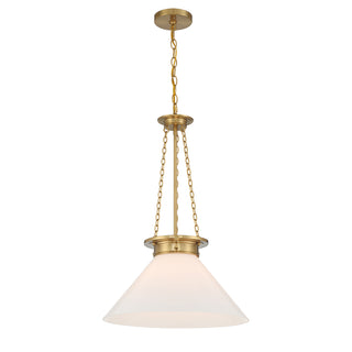 Myers 1-Light Pendant in Warm Brass