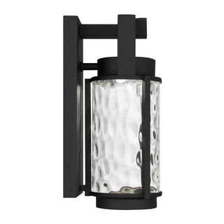 Winston 12 Inch Outdoor Wall Sconce in Sand Black Finish