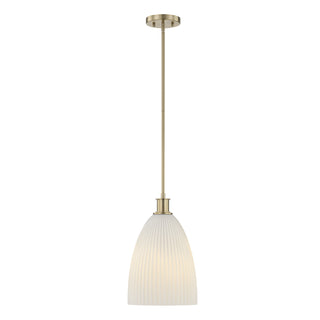 Baldwin 1-Light Pendant in Noble Brass