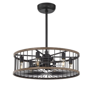 Kona 6-Light Fan D'Lier in Sapele