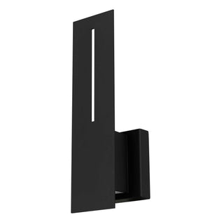 Slot 15 Inch Outdoor Wall Sconce in Sand Black Finish