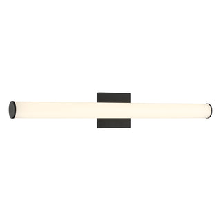 Colt 30" Contemporary LED Cylinder Vanity Light in Black