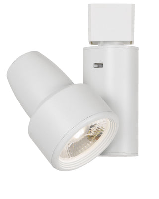 5.25" Height Metal LED Track Head in White Finish
