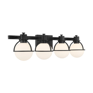 Pierce 4-Light Bathroom Vanity Light in Matte Black