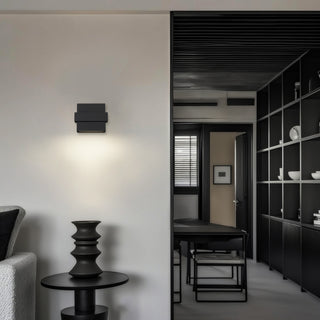 Summit Wall Sconce in Sand Black Finish