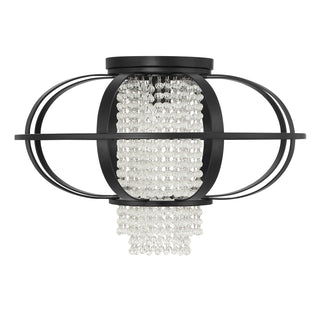 Idlewild 1-Light Ceiling Light in Matte Black