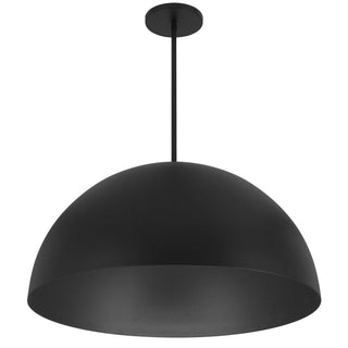 Half Round 31 Inch Outdoor / Indoor Pendant in Black