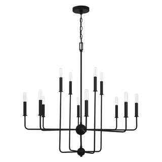 Avondale 12-Light Chandelier in Matte Black