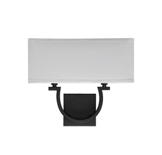 Rhodes 2-Light Wall Sconce in Matte Black