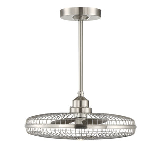 Wetherby LED Fan D'Lier in Satin Nickel