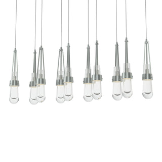 Link 10-Light Clear Glass Pendant