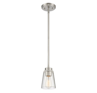 Calhoun 1-Light Mini-Pendant in Satin Nickel