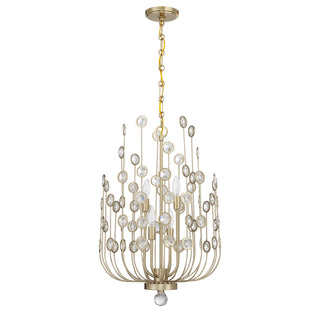 Irina 4-Light Chandelier in Noble Brass