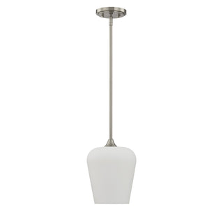 Octave 1-Light Pendant in Satin Nickel