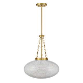 Willow 1-Light Pendant in Warm Brass
