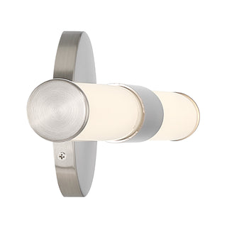 Connor 24" Mini Tube LED Cylinder Vanity Light in Satin Nickel