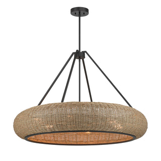Gaia 6-Light Pendant in Matte Black by Breegan Jane