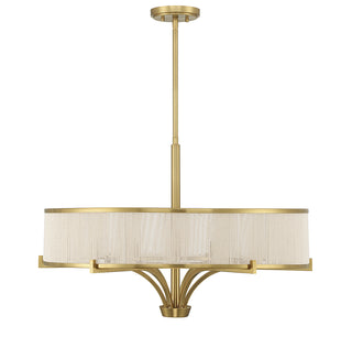 Wynwood 6-Light Chandelier in Warm Brass
