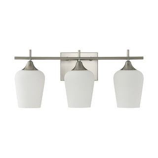 Octave 3-Light Bathroom Vanity Light in Satin Nickel