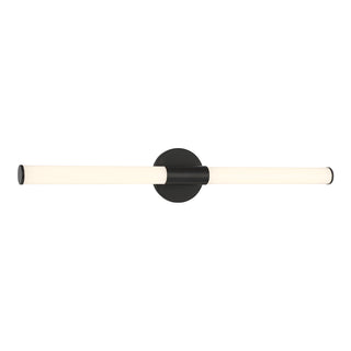 Connor 30" Mini Tube LED Cylinder Vanity Light in Black