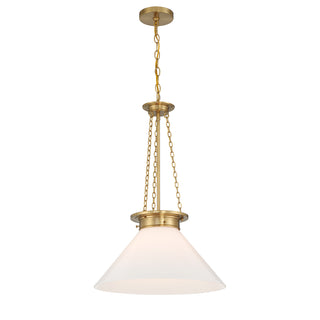 Myers 1-Light Pendant in Warm Brass