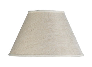 Round Linen Shade - Beige