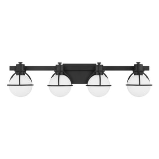 Pierce 4-Light Bathroom Vanity Light in Matte Black