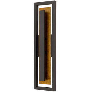 Panels 26 inch Outdoor Wall Sconce in Dark Bronze Finish
