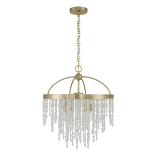 Jeanette 4-Light Chandelier in Noble Brass