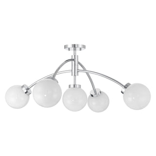 Redfield 5-Light Semi-Flush in Chrome