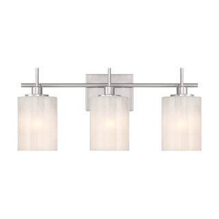 3-Light Bathroom Vanity Light in Brushed Nickel