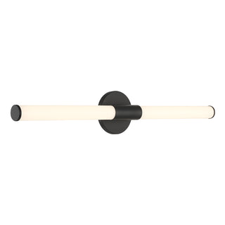Connor 30" Mini Tube LED Cylinder Vanity Light in Black