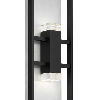 Mars 32 Inch Outdoor Wall Sconce in Black Finish