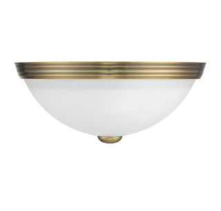 2-Light Ceiling Light in Warm Brass