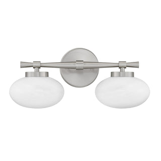 Barrow 2-Light Bathroom Vanity Light in Satin Nickel