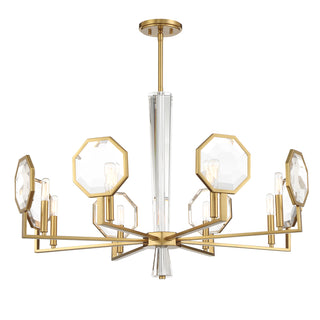 Leighton 8-Light Chandelier in Warm Brass