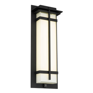 Frank 18 Inch Outdoor Wall Sconce in Sand Black Finish